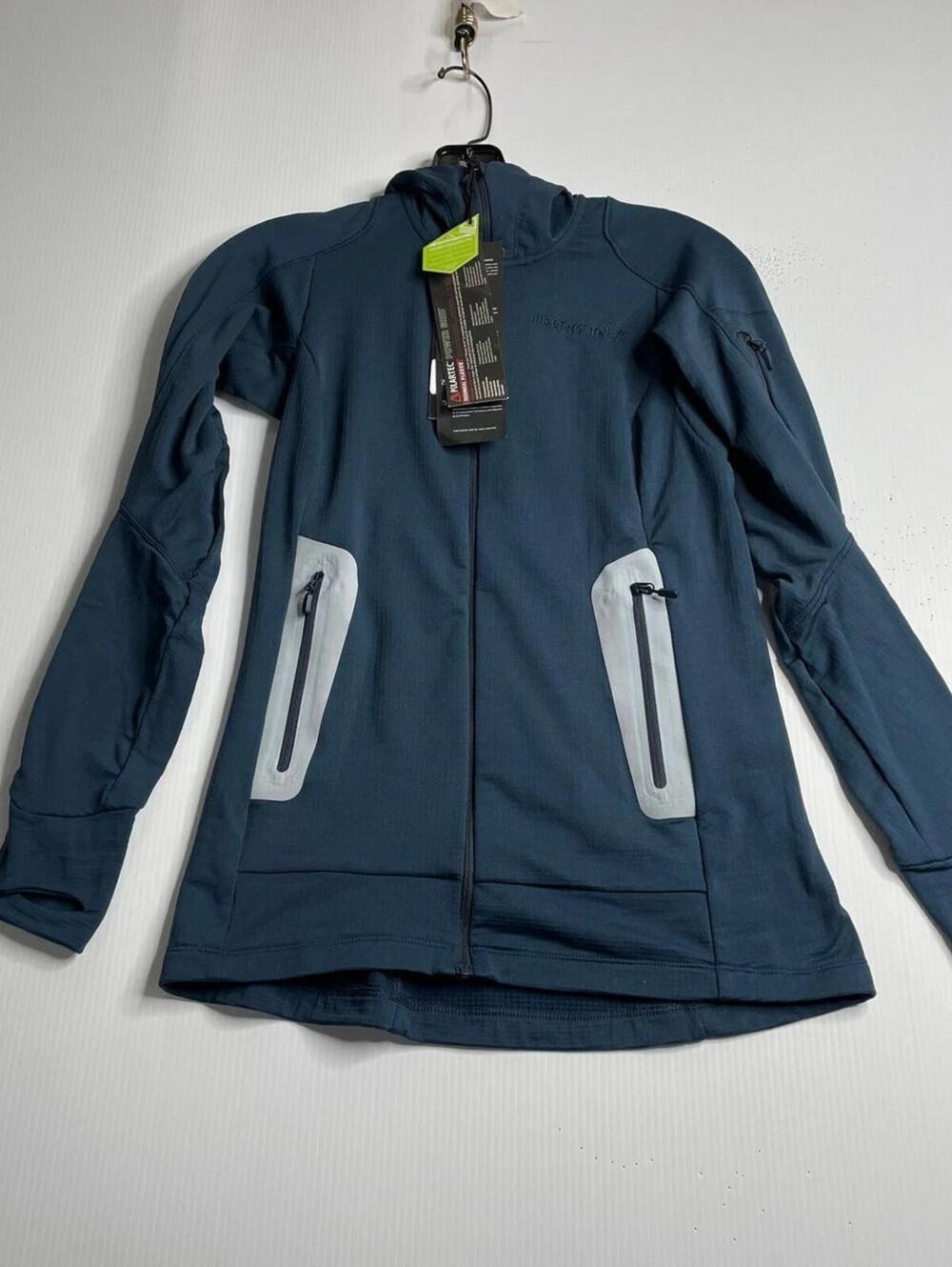 NORRONA Falketind Power Grid Zip Hood Jacket Women's Size XS NWT $199